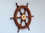 Handcrafted Model Ships SW-1716 Deluxe Class Wood and Brass Decorative Ship Wheel 24"