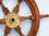 Handcrafted Model Ships SW-1717 Deluxe Class Wood and Brass Decorative Ship Wheel 18"