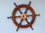 Handcrafted Model Ships SW-1717 Deluxe Class Wood and Brass Decorative Ship Wheel 18"