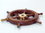 Handcrafted Model Ships SW-1718A Deluxe Class Wood and Brass Decorative Ship Wheel 15"