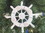 Handcrafted Model Ships SW-6-102-starfish-x Rustic White Decorative Ship Wheel With Starfish Christmas Tree Ornament 6&quot;
