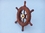 Handcrafted Model Ships SW-6-BR Deluxe Class Wood and Brass Decorative Ship Wheel 6"