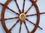 Handcrafted Model Ships SW-60-BR Deluxe Class Wood and Brass Decorative Ship Wheel 60"
