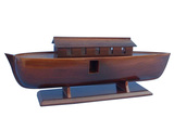 Handcrafted Model Ships V-Noahs Ark 14 Wooden Noah's Ark Model Boat 14