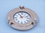 Handcrafted Model Ships WC-1444-10-BN Brushed Nickel Deluxe Class Decorative Ship Porthole Clock 8"