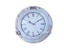 Handcrafted Model Ships WC-1445-12-BN Brushed Nickel Deluxe Class Porthole Clock 12