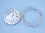 Handcrafted Model Ships WC-1448-17-BN Brushed Nickel Deluxe Class Porthole Clock 17"
