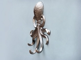 Handcrafted Model Ships WH-0116-BN Silver Finish Wall Mounted Octopus Hooks 7