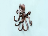 Handcrafted Model Ships WH-0117-AC Antique Copper Octopus With Tentacle Hooks 11