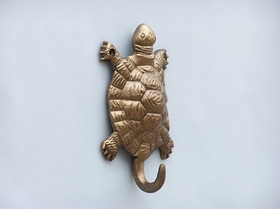 Handcrafted Model Ships WH-0118-AN Antique Brass Turtle Hook 6&quot;