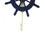 Handcrafted Model Ships Wheel-6-105 Rustic All Dark Blue Decorative Ship Wheel with Hook 8&quot;
