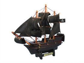 Handcrafted Model Ships william-7b-xmas Wooden Calico Jacks The William Model Pirate Ship Christmas Ornament 7"