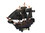 Handcrafted Model Ships william-7b Wooden Calico Jacks The William Model Pirate Ship 7"