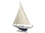 Handcrafted Model Ships WW-E-35 Wooden Rustic Whitewashed Enterprise Limited Model Sailboat 35"