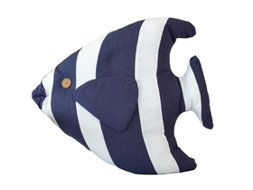 Handcrafted Model Ships Y-60780-Blue-Fish Blue Tropical Fish Pillow 18"