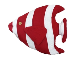 Handcrafted Model Ships Y-60780-Red-Fish Red Tropical Fish Pillow 18"