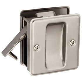 Harney Hardware Pocket Door Lock, Solid Brass, 2 1/2 In. X 2 3/4 In.