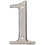 Harney Hardware 38010 4 In. House Number 0, Solid Brass, Price/each