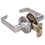 Harney Hardware 86605 Atlas Light Duty Commercial Door Lever Set Passage / Hallway Function, UL Fire Rated, ANSI 2, Satin Chrome, Price/each