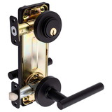 Harney Hardware 87433 Riley Interconnected Lock, Reversible Passage Lever, UL Fire Rated, ANSI 2
