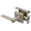 Harney Hardware 87849 Palm Keyed / Entry Door Lever Set, Contemporary, Satin Nickel, Price/each