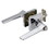 Harney Hardware 87850 Palm Keyed / Entry Door Lever Set, Contemporary, Chrome, Price/each