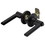 Harney Hardware 87861 Door Lever Set Keyed / Entry Function Contemporary Style Fal, Matte Black, Price/EA