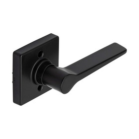 Harney Hardware 88850 Door Lever Inactive / Dummy Function Contemporary Style Palm, Matte Black