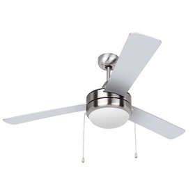 Harney Hardware Contemporary / Modern Ceiling Fan With LED Light Kit, 52 In. Dia.