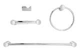 Harney Hardware CLEAR26 Clearwater Chrome Bathroom Hardware Set