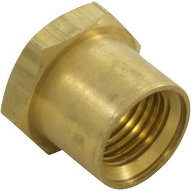 Val-Pak V34-121 Insert Nut, Anthony Apollo DE Filter Shaft, 0.5", Brass