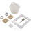 Custom Molded Products 25160-010-001 Fiberglass Skimmer (Regular Mouth, Square Lid) White, Solid