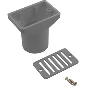 Custom Molded Products 25533-001-000 Gutter Deck Drain (2" Fip X 2" Skt) Gy