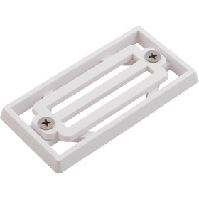 Custom Molded Products 3 Bar Grate And Frame Assembly, White