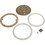Custom Molded Products 25548-109-000 8In Galaxy Cover, Ring, Gasket, Screws, Tan