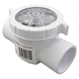 Custom Molded Products 25830-410-000 Corrosion Resistant Serviceable Check Valve, 2In, White
