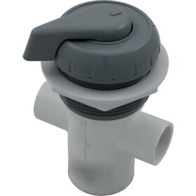 HydroAir/Balboa 11-4040GRY Diverter Valve, Hydro-Air/BWG Hydroflow, 1/2"s, 2 Port, Gray