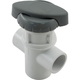 HydroAir/Balboa 11-4030GRY Diverter Valve, Hydro-Air/BWG Hydroflow, 3/4"s, 2 Port, Gray