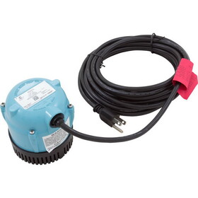 Franklin Electric 500500 Pump, Submersible, Little Giant, 170 GPH, 70W, 18' Cord