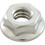 Speck Pumps 2991300035 Locknut, Speck E90, Rear Housing Bolt, 1/4" - 20, Serrated, ss