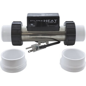 Hydro-Quip PH301-15UV Heater, Bath, H-Q InLine, 115v, 1.5kW, 3ft, Vacuum