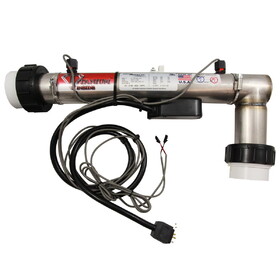 HYDROQUIP 26-67M-000-1PP3 Heater, FloThru, 4000B Series, M7, L-Shape, 5.5kW, 230v, 60" Cord
