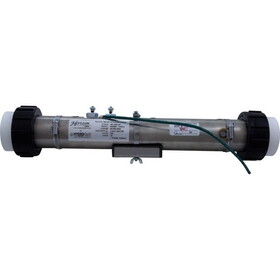 Hydro-Quip 48-1540-HS Heater, FloThru, Universal, 15" x 2", 230v, 4.0kW, w/Union