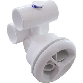 HydroAir/Balboa 16-5200WHT Jet Cmplt, BWG/HAI Microssage, 2-1/2"hs, Roto, Wht, a1"s, w1"s