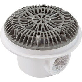 Custom Molded Products 25519-001-000 Main Drain Assembly, CMP 8" Galaxy, 2"fpt, Gray