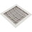 Waterway Plastics 640-4720 V Main Drain Grate, Waterway, 12" x 12" Square, w/Frame, White