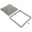 Waterway Plastics 640-4720 V Main Drain Grate, Waterway, 12" x 12" Square, w/Frame, White