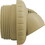 Infusion Products VRFTHTN Inlet Fitting, Infusion Venturi, 1-1/2"mpt, Tan