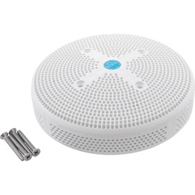 AquaStar Pool Products Suction Cover, HydroAir Repl, 6", 224gpm, w/Screws, White