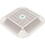 Aquastar Pool Products 914101 Main Drain Grate, 14" x 14" Square, 2 Retro 9"x9", White